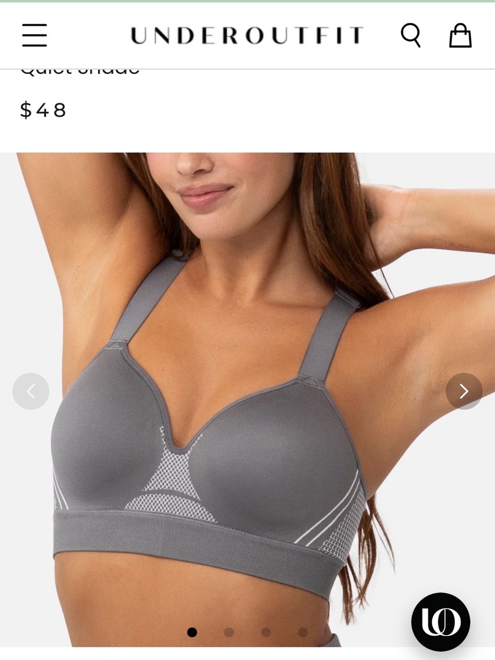 Underoutfit brand- Women’s Black Wireless Support Bra-2XL